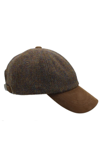 Glencairn Harris Tweed Baseball Cap