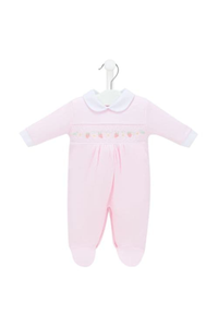 Strawberry Cotton Sleepsuit