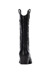 Pu Leather Knee High Boots