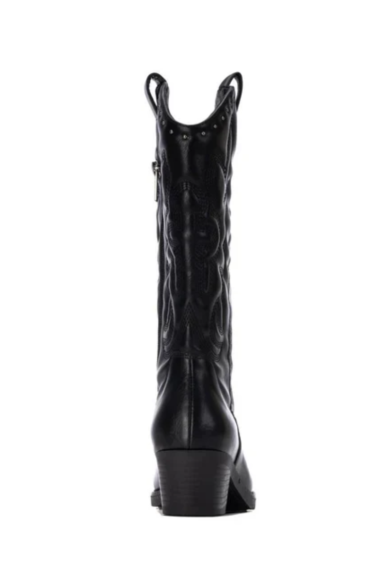 Pu Leather Knee High Boots