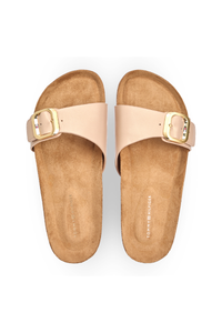 Classic Cork Sandal Pearl Leather