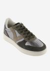 An image of the Victoria Madrid Metallic & Suede Trainer