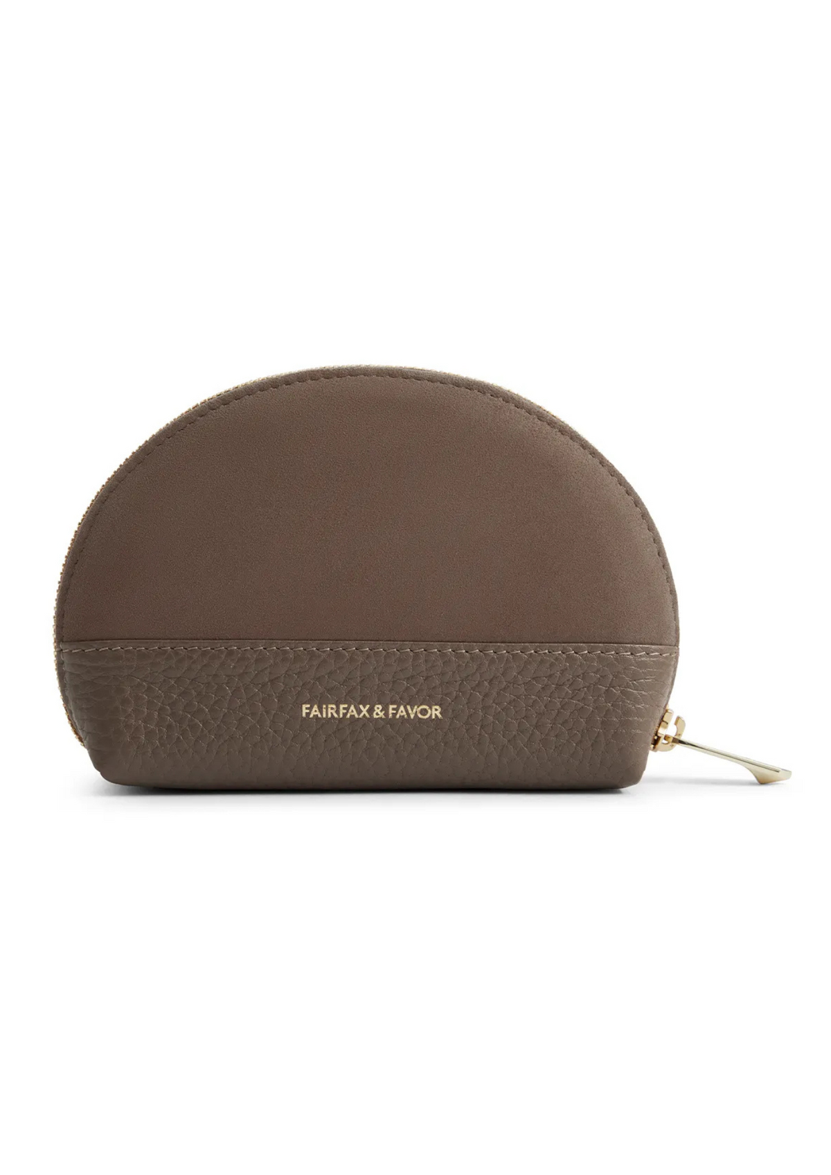 An image of the Fairfax & Favor Fairfax & Favor Chiltern Coin Purse Fog Suede