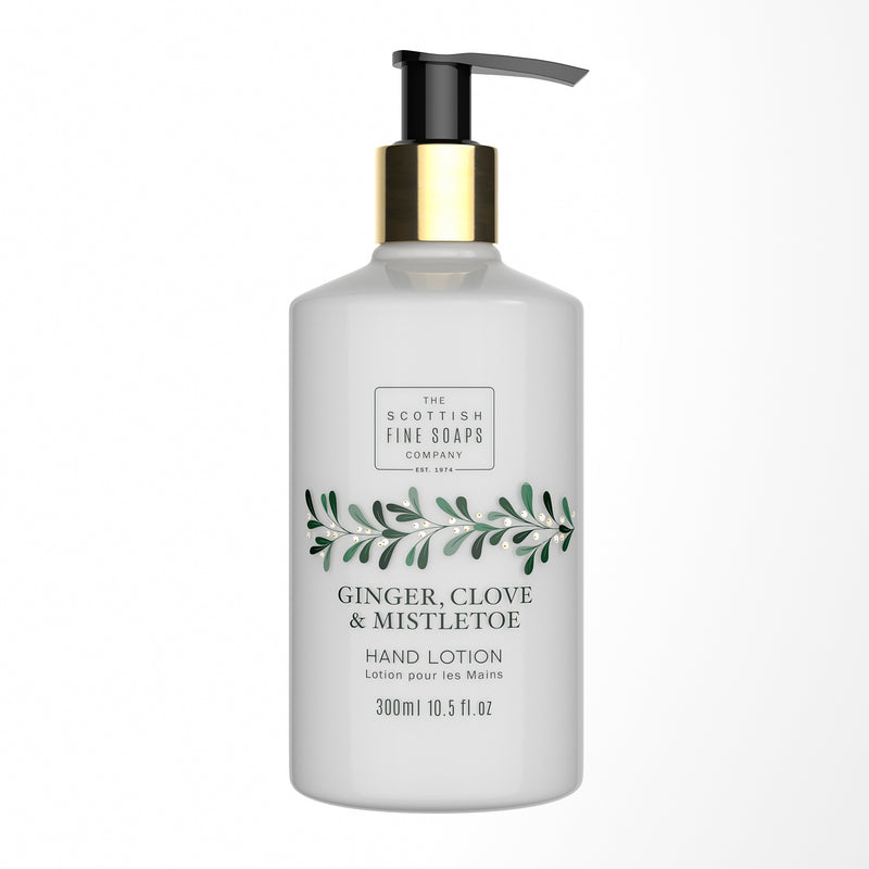 An image of the Scottish Fine Soaps Ginger Clove Mistletoe Hand Lotion