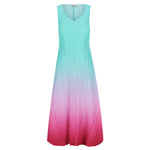 An image of the Alquema Estrella Dress in the colour Calypso.