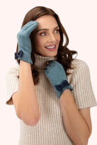 An image of the Powder Adalyn Faux Suede Gloves