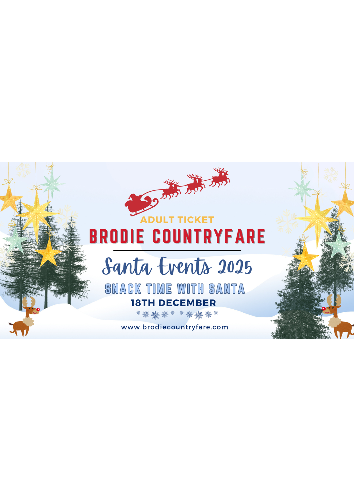 An image of the Brodie Countryfare 18th December Snack Time with Santa 2025