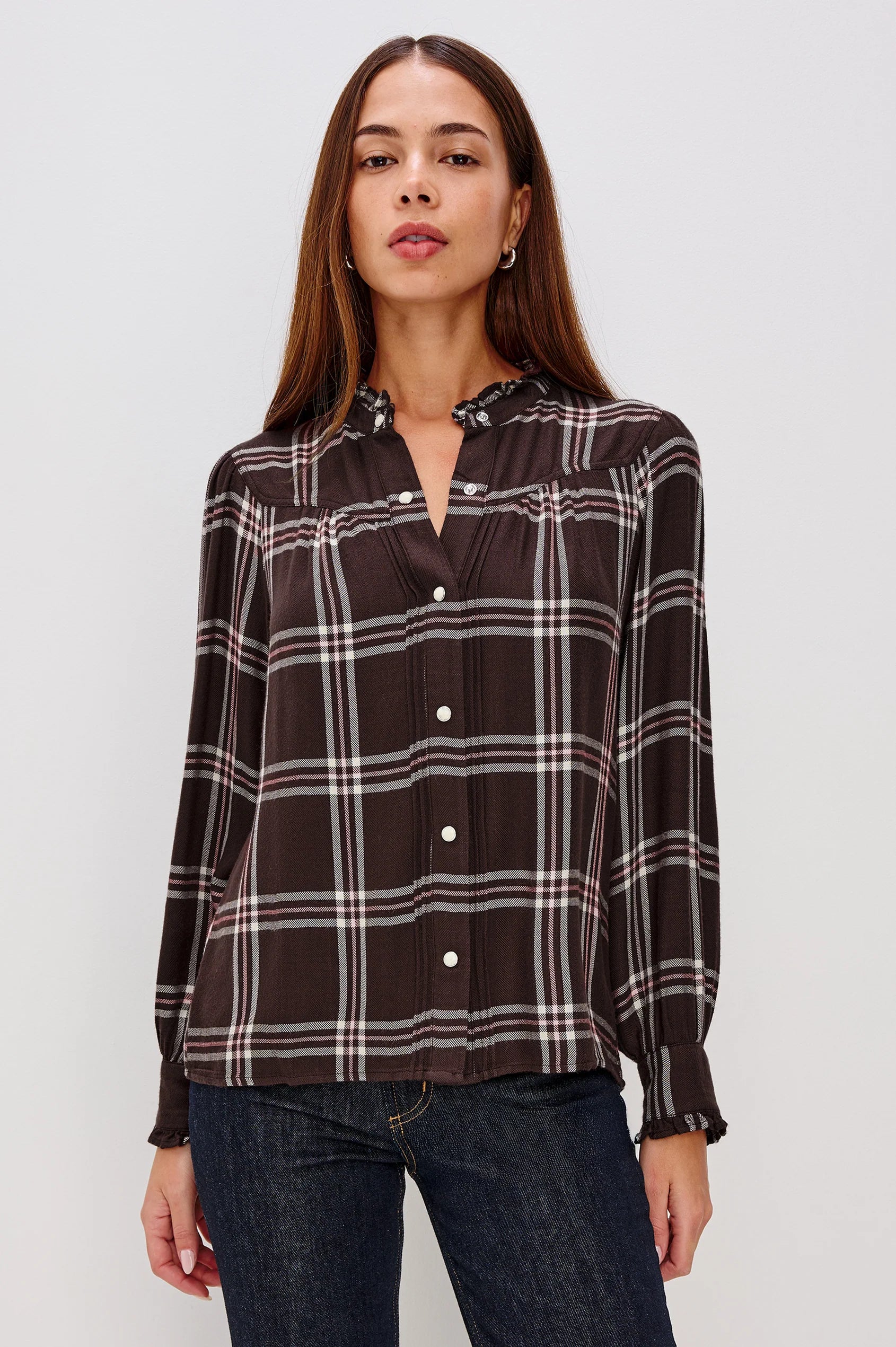 An image of the Rails Alanna Long Sleeves Button Down Top