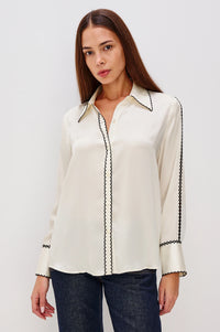 An image of the Rails Aloise Long Sleeve Button Down Top