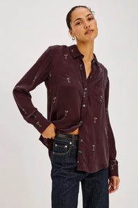 Alyssa Woven Button Down