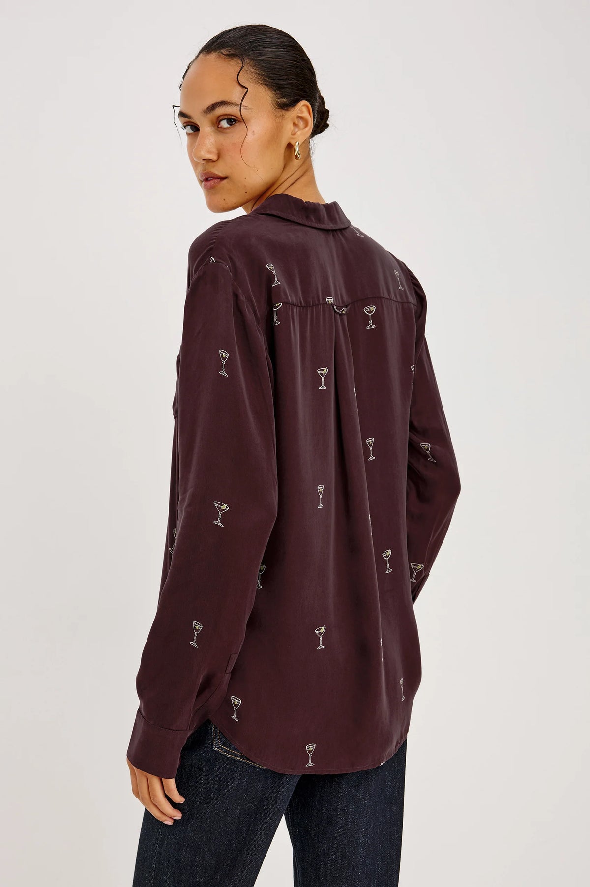 Alyssa Woven Button Down