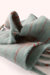 An image of the Powder Angelica Cosy Scarf - Ice/Tangerine