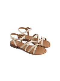 Fairfax & Favor St Ives Sandal Gold Leather