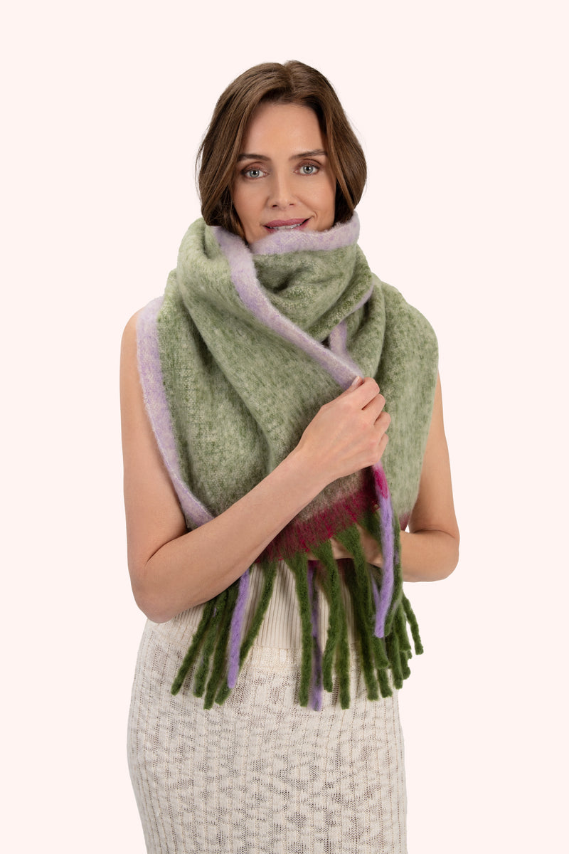 An image of the Powder Aria Cosy Scarf - Sage