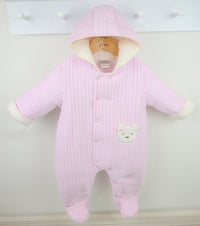 Girls Bear Snowsuit