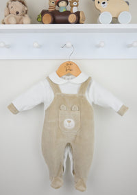 Bear Dungaree Sleepsuit