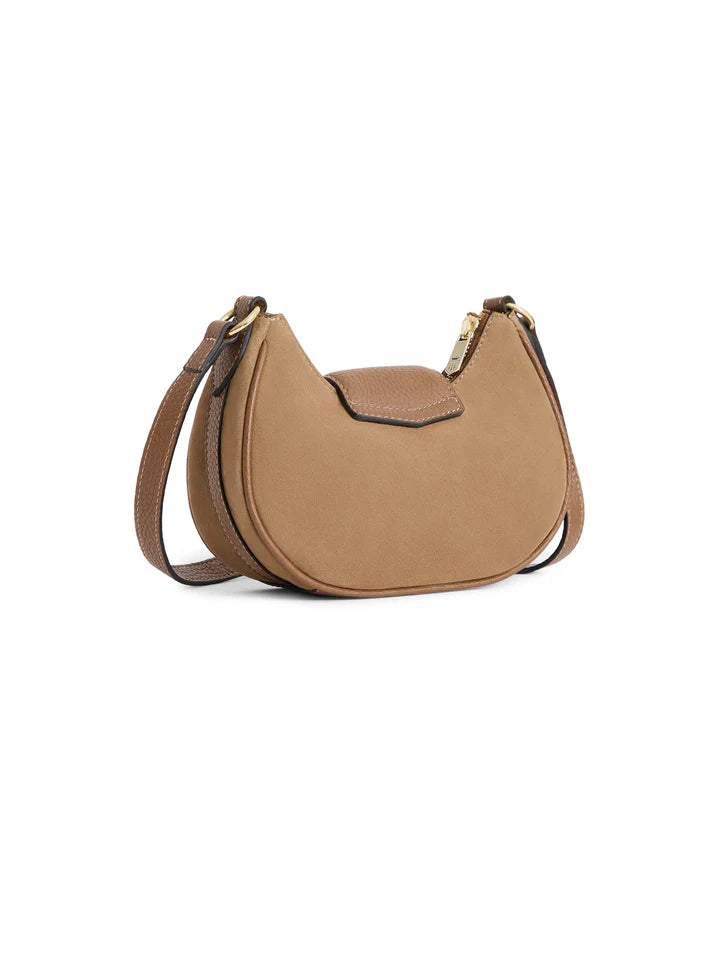 Fairfax & Favor Micro Windsor Cross Body Tan Suede
