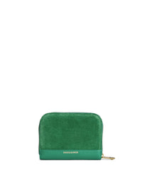 Fairfax & Favor Mini Salisbury Purse Clover Green Suede