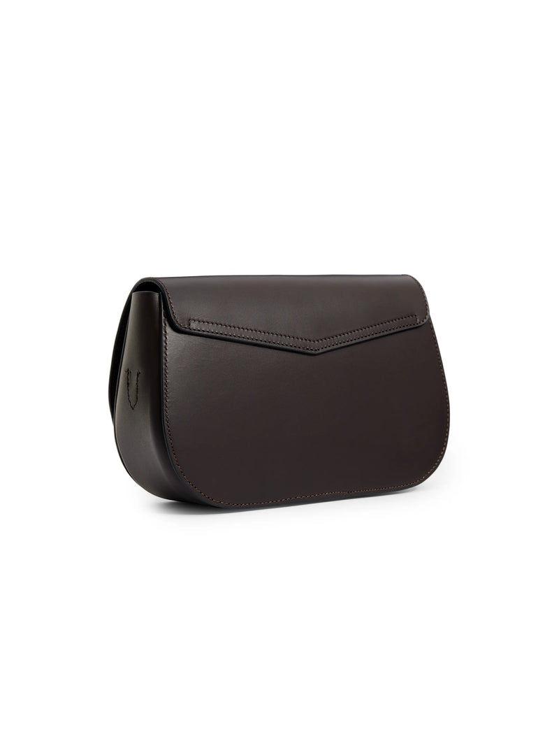 An image of the Fairfax & Favor Fairfax & Favor Rye Cross Body Bag Mahogany Leather