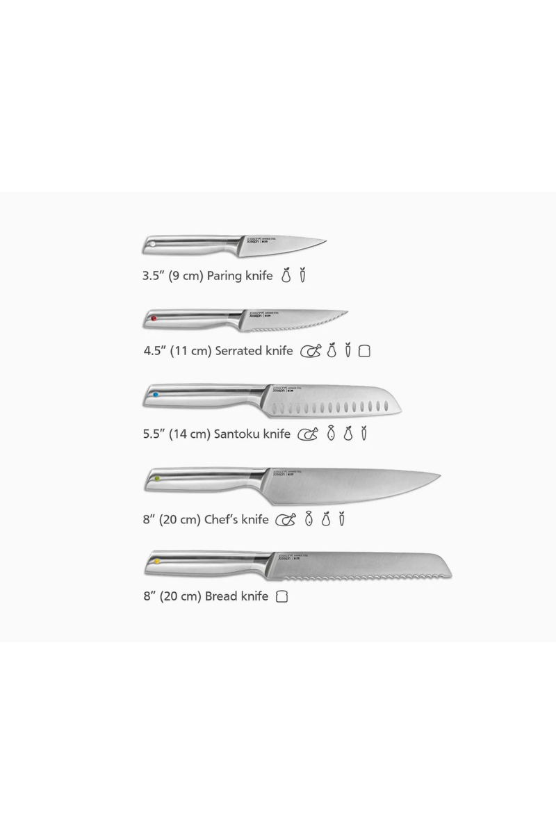 Elevate Steel Knives Bamboo Store 5pc