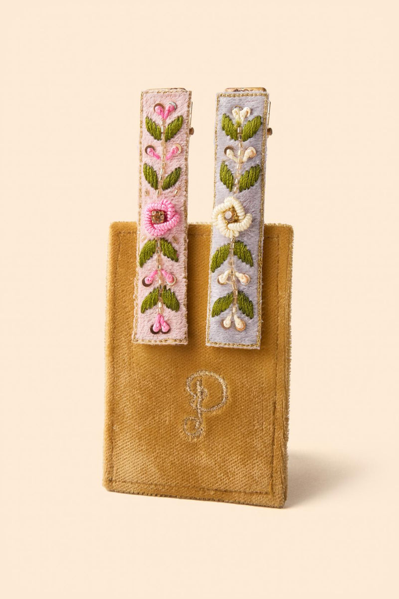 An image of the Powder Jewelled Hair Bar - Set of 2
