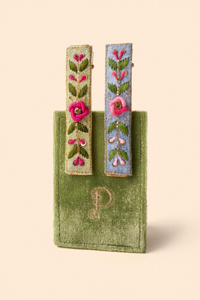An image of the Powder Jewelled Hair Bar - Set of 2