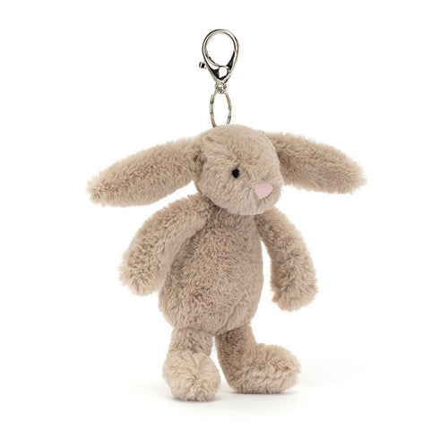 An image of the Jellycat Jellycat Bashful Beige Bunny Bag Charm