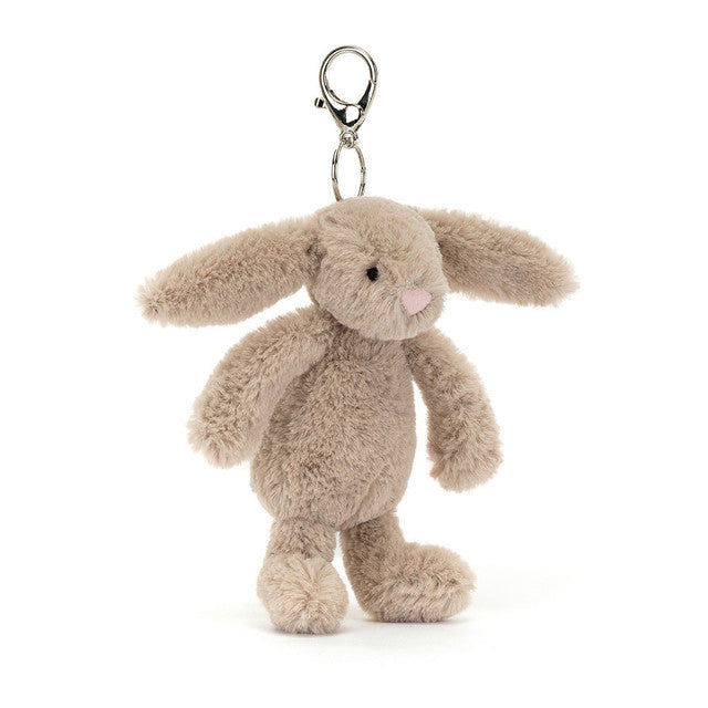 An image of the Jellycat Jellycat Bashful Beige Bunny Bag Charm