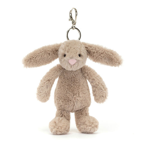 An image of the Jellycat Jellycat Bashful Beige Bunny Bag Charm