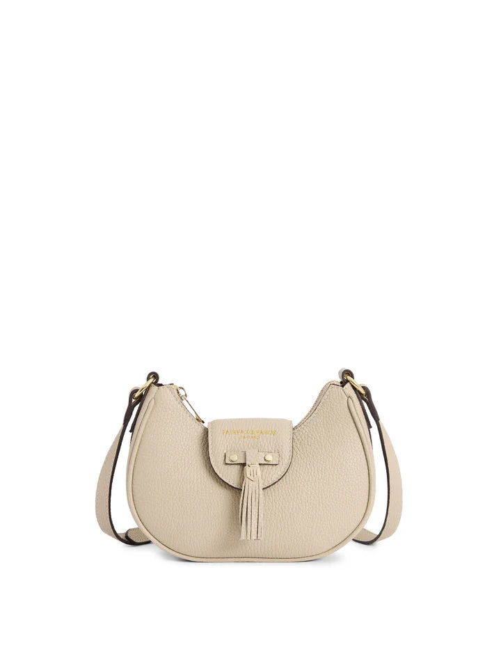 Fairfax & Favor Micro Windsor Cross Body Stone Leather