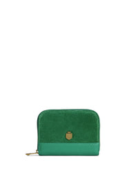 Fairfax & Favor Mini Salisbury Purse Clover Green Suede