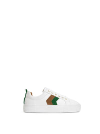 Fairfax & Favor Platform Alexandra Trainer Clover Green/Tan