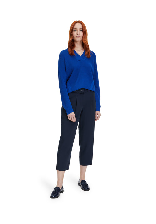 An image of the Betty Barclay V Neck Ribbed Knit