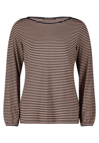 An image of the Betty Barclay Long Striped Top
