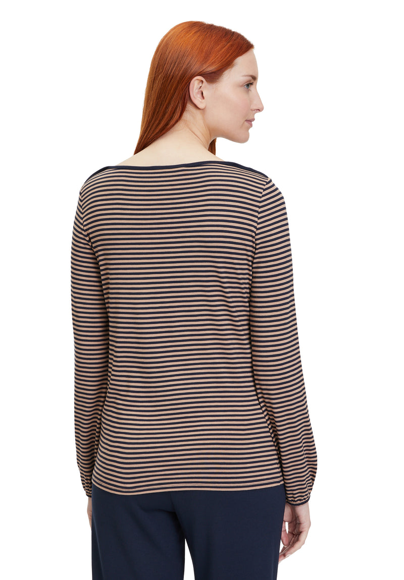 An image of the Betty Barclay Long Striped Top