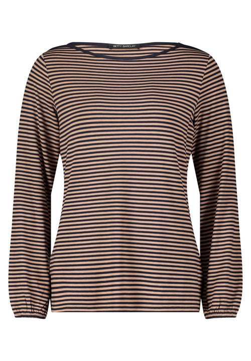 An image of the Betty Barclay Long Striped Top