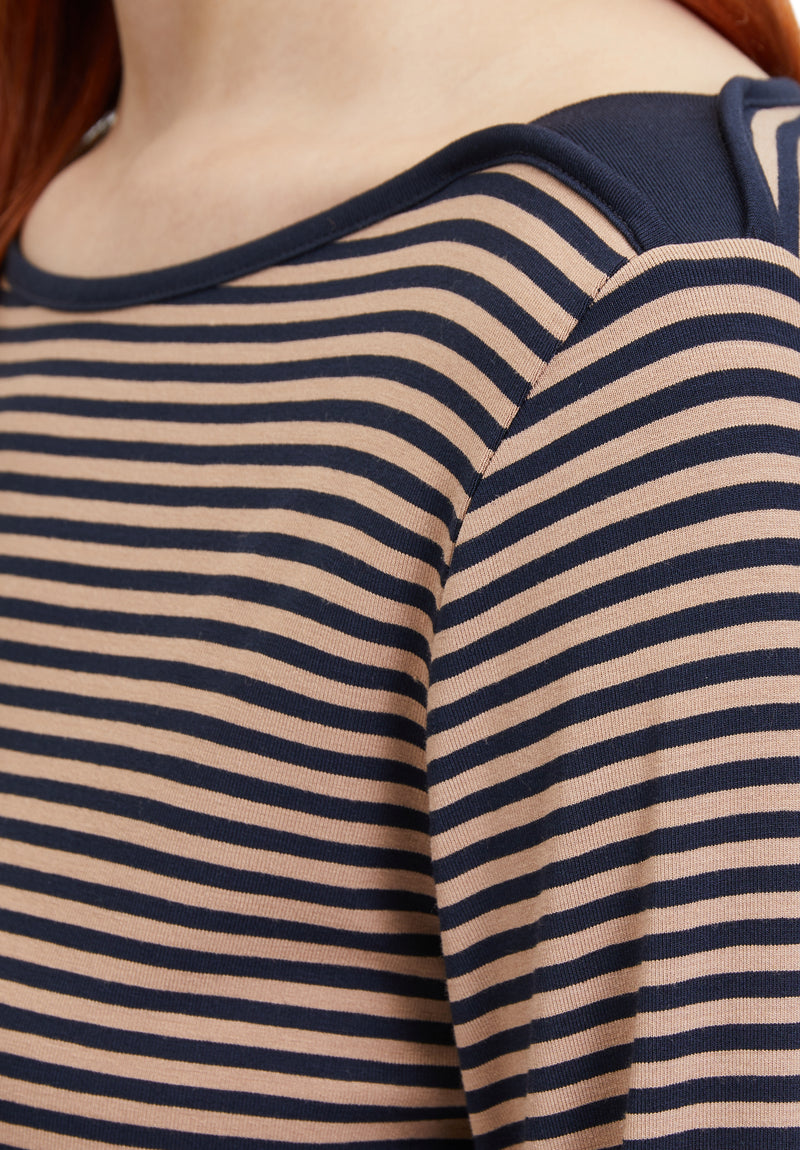 An image of the Betty Barclay Long Striped Top