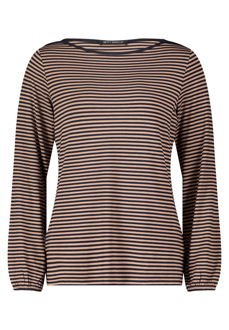 An image of the Betty Barclay Long Striped Top