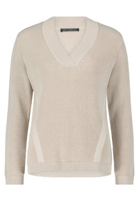 An image of the Betty Barclay V Neck Ribbed Knit