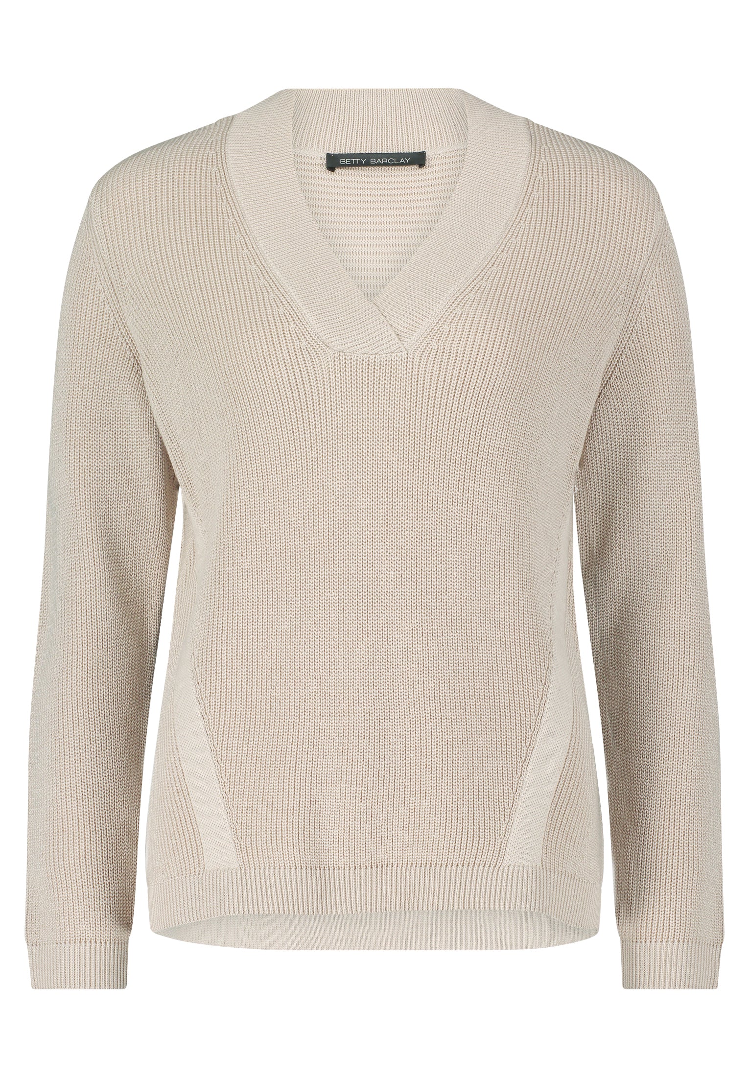 An image of the Betty Barclay V Neck Ribbed Knit