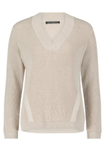 V Neck Ribbed Knit