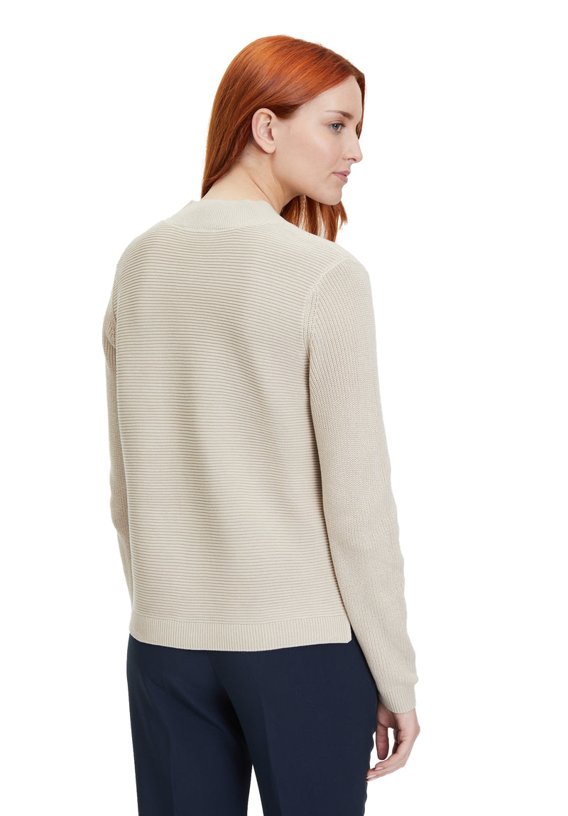 An image of the Betty Barclay V Neck Ribbed Knit