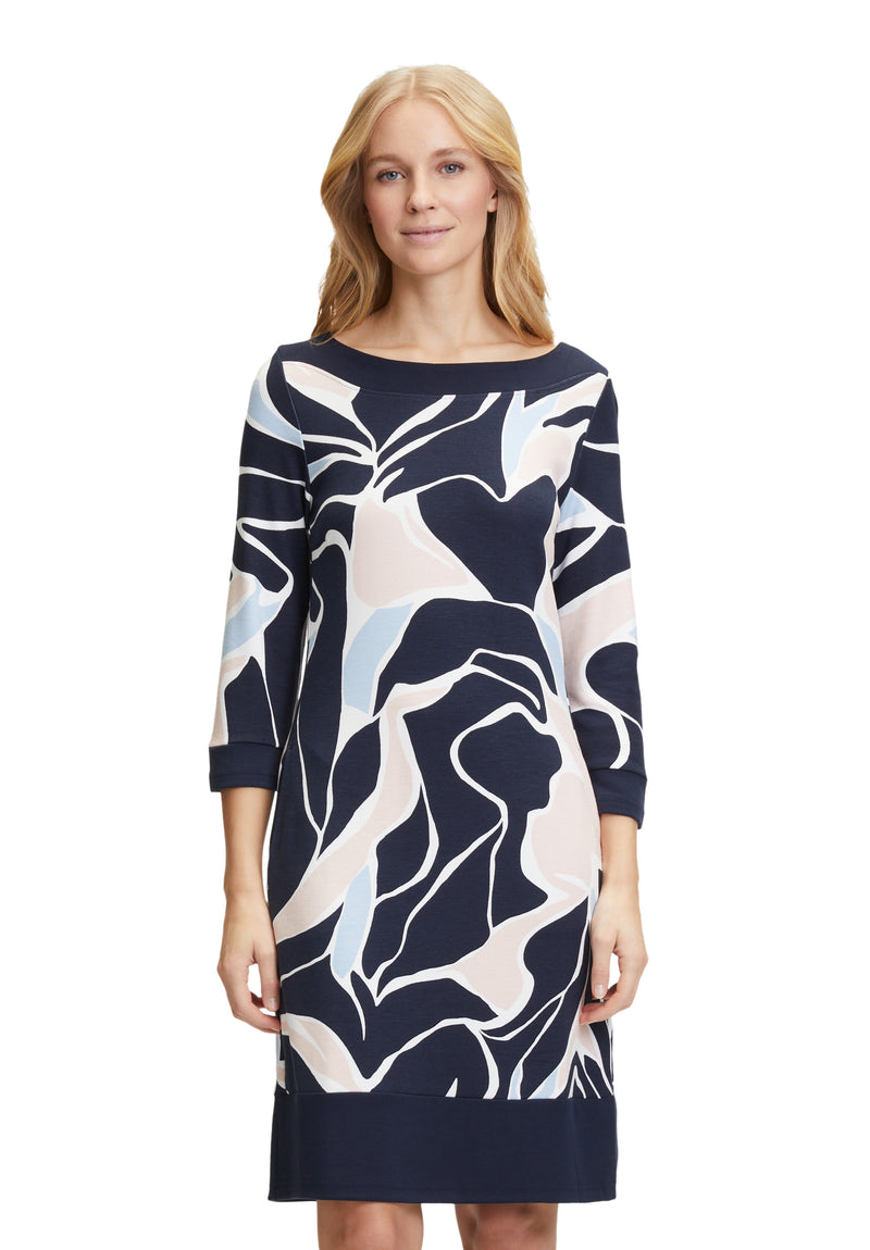 An image of the Betty Barclay Patterned 3/4 Sleeve Dress