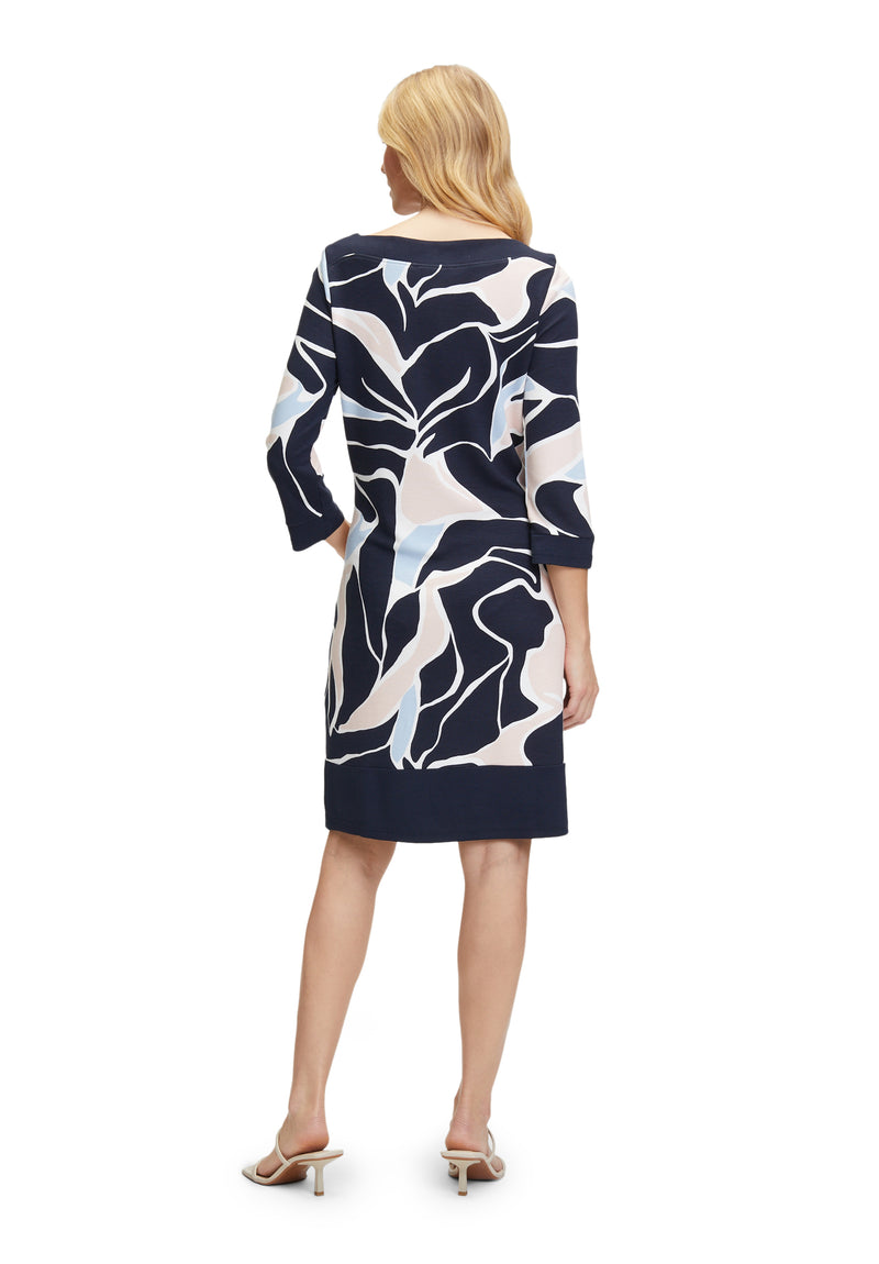 An image of the Betty Barclay Patterned 3/4 Sleeve Dress