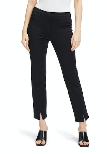 An image of the Betty Barclay Front Slit Trouser in black.