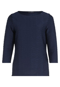 An image of the Betty Barclay Structured Shirt With Boat Neck
