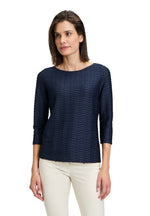 An image of the Betty Barclay Structured Shirt With Boat Neck