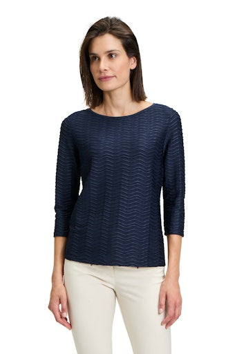 An image of the Betty Barclay Structured Shirt With Boat Neck