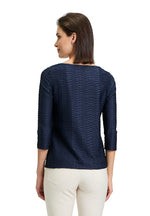 An image of the Betty Barclay Structured Shirt With Boat Neck