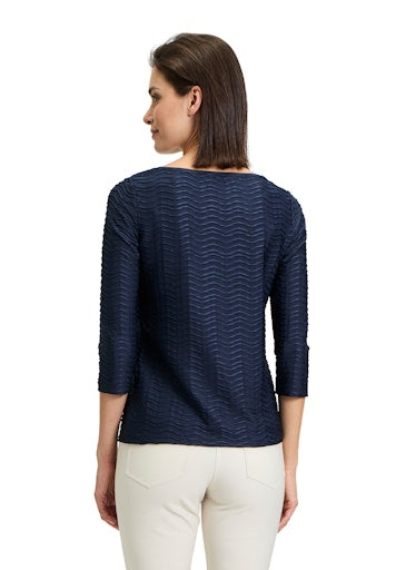 An image of the Betty Barclay Structured Shirt With Boat Neck